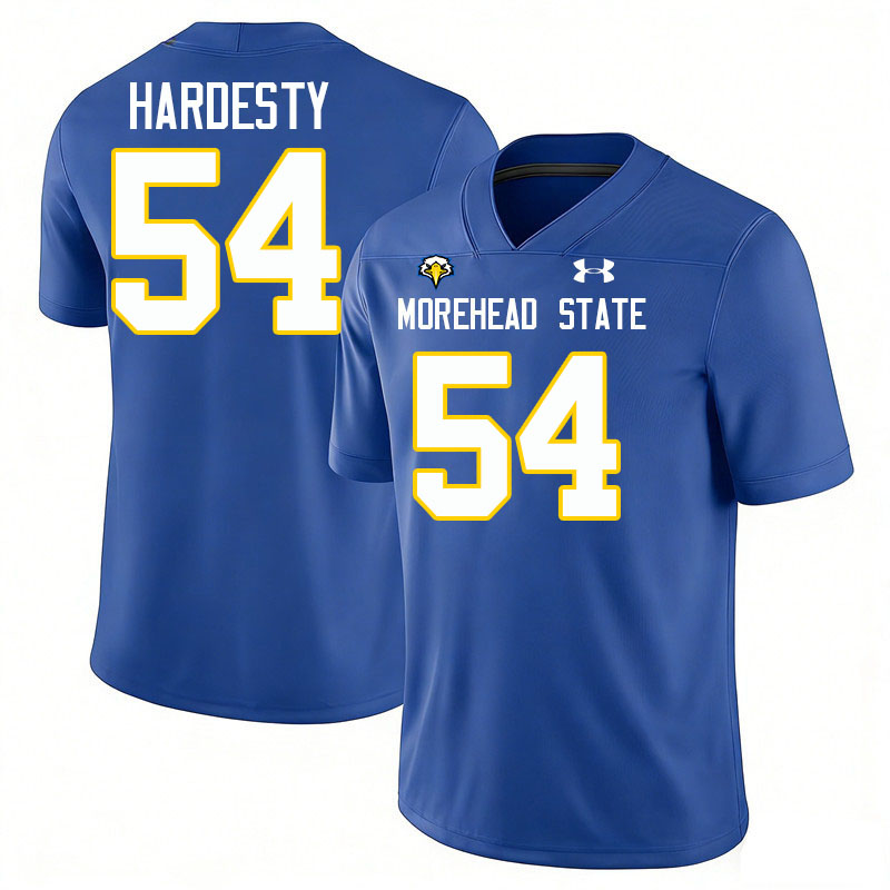 Morehead State Eagles #54 KJ Hardesty College Football Jerseys,Uniforms-Blue